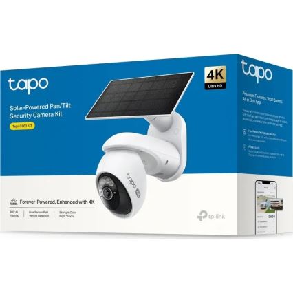 TP-Link - Външна соларна камера с детектор за движение IP65 Wi‑Fi