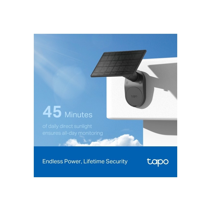 TP-Link - Външна соларна камера със сензор IP65 Wi-Fi