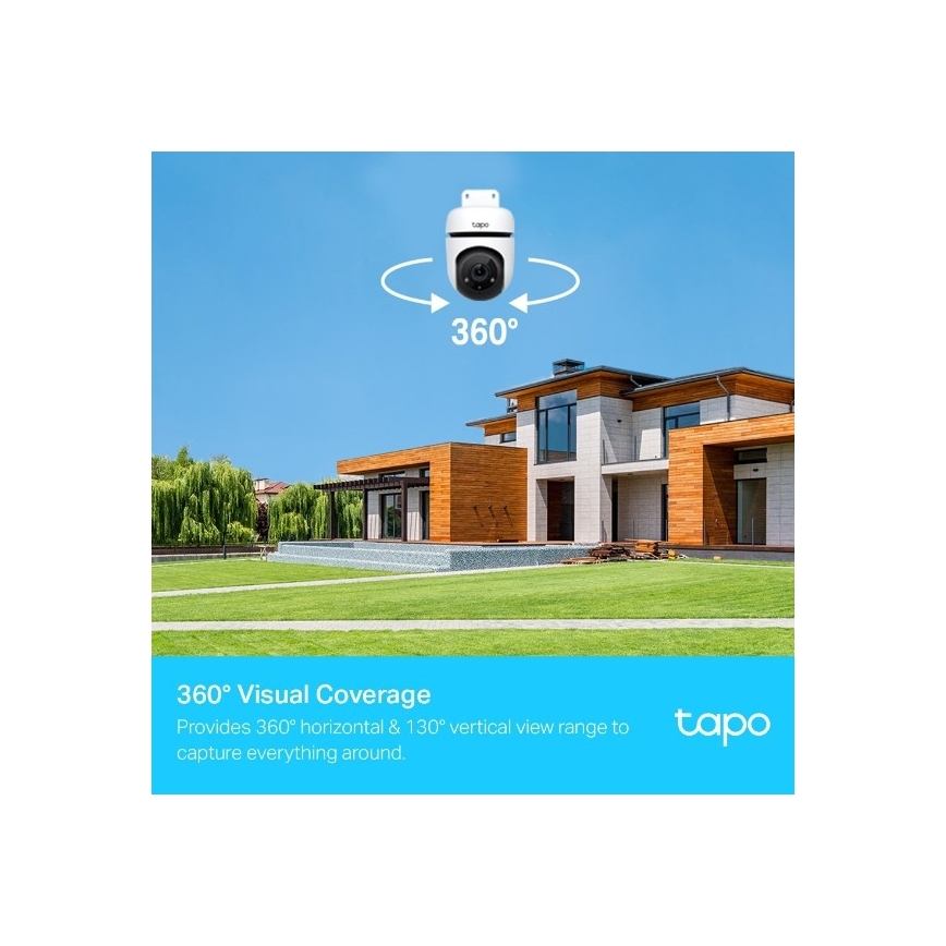 TP-Link - Външна камера със сензор IP65 Wi-Fi