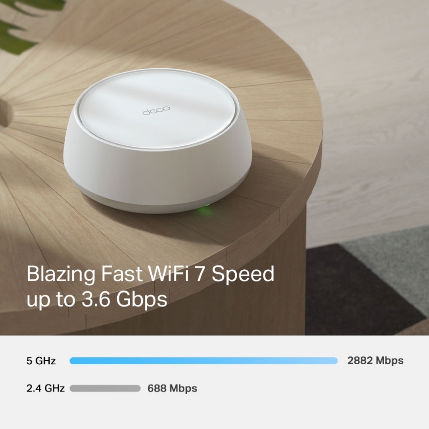 TP-Link - комплект от 2 устройства Wi-Fi 7 mesh за цялото домакинство Deco BE22