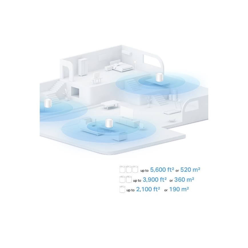 TP-Link - комплект от 2 устройства Wi‑Fi 6 mesh за цял дом Deco X10