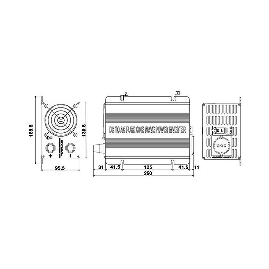 Трансформатор 600W/24V/230V