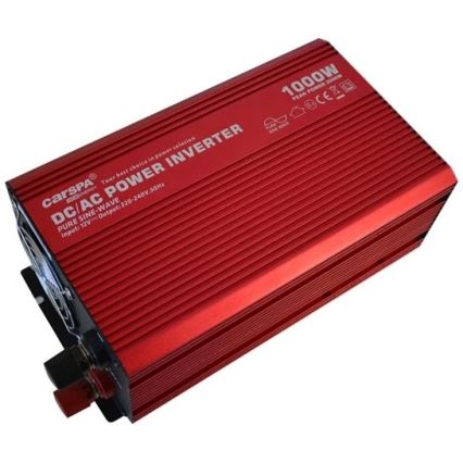 Трансформатор CARSPA 1000W/12/230V + USB