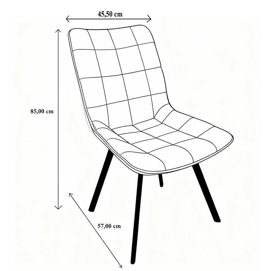 Трапезен стол ADINA в бежово