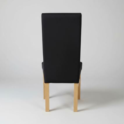 Трапезен стол ALISON черен/дъб