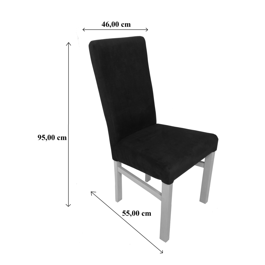 Трапезен стол ALISON сив/бял