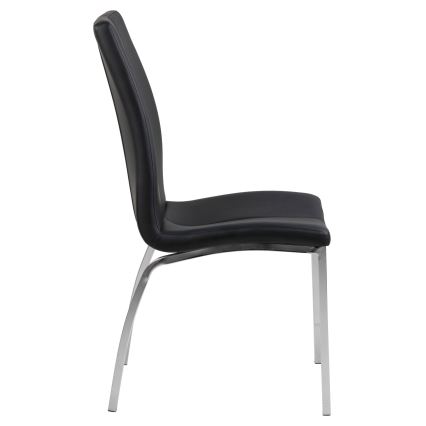 Трапезен стол AMAL 1 бр. черен/матов хром