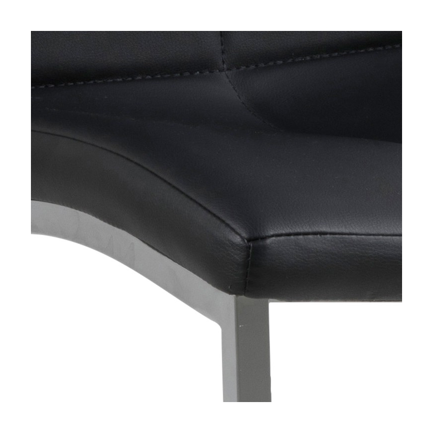 Трапезен стол AMAL 1 бр. черен/матов хром