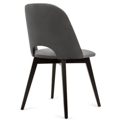 Трапезен стол BOVIO 86x48 см сив/бук