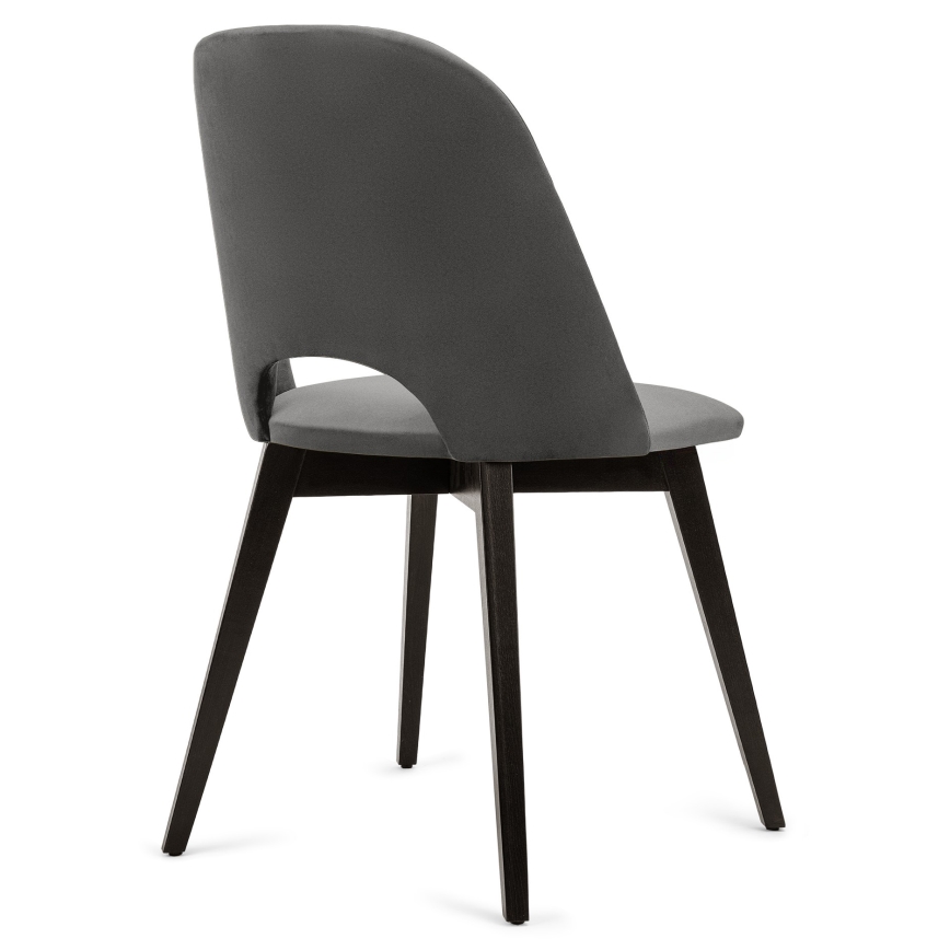 Трапезен стол BOVIO 86x48 см сив/бук