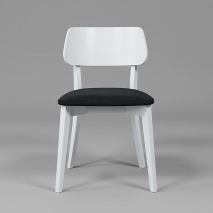 Трапезен стол EZRA бял/черен