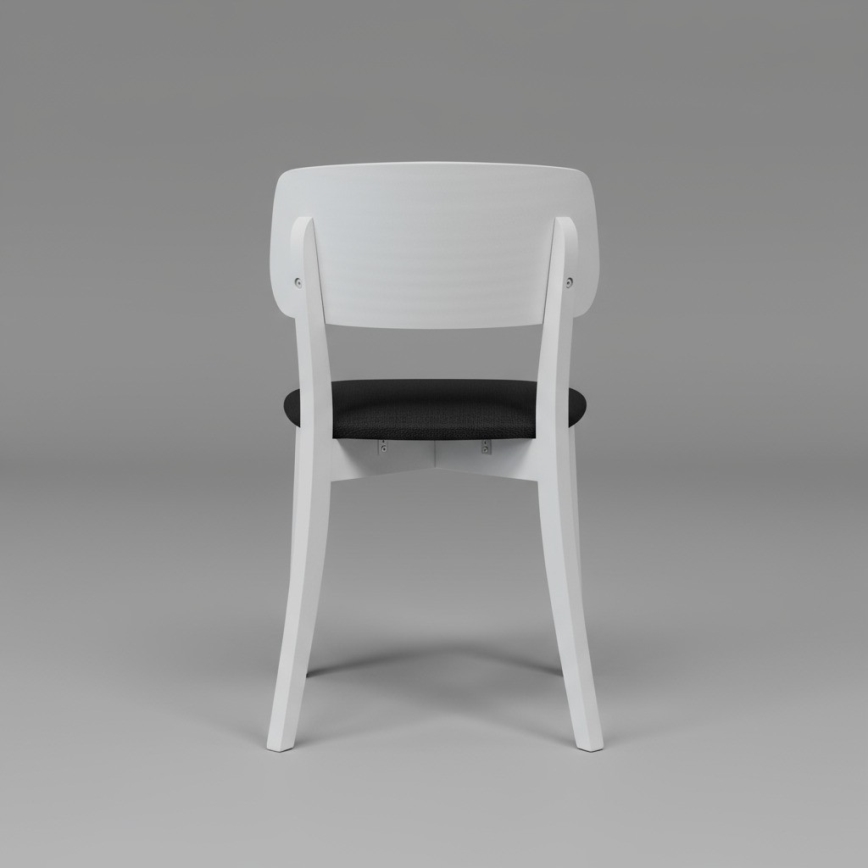 Трапезен стол EZRA бял/черен