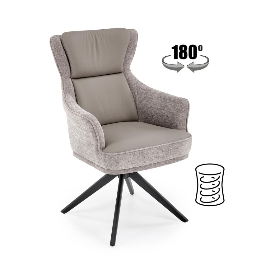 Трапезен стол FUOCO, 1 бр., сив