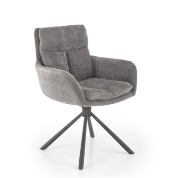 Трапезен стол HALSA, 1 бр., сив