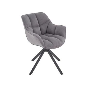 Трапезен стол LUNE 1 бр. сив