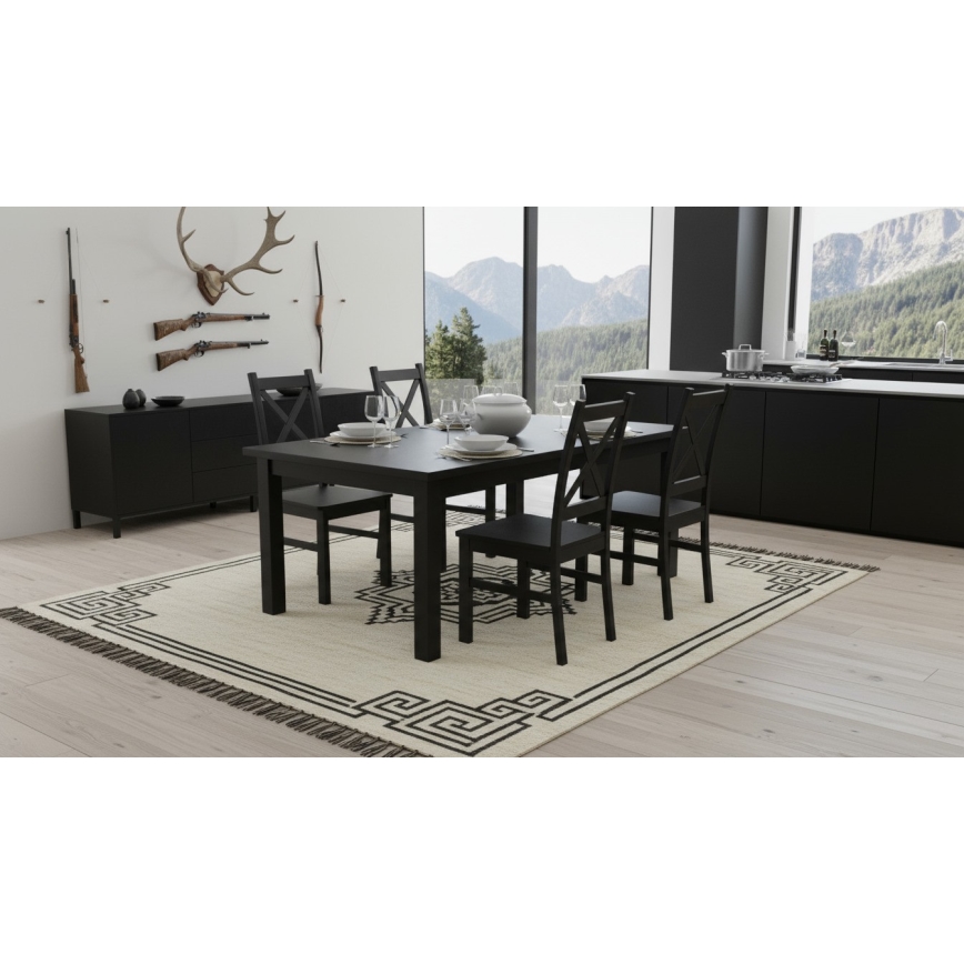 Трапезен стол NATE черен