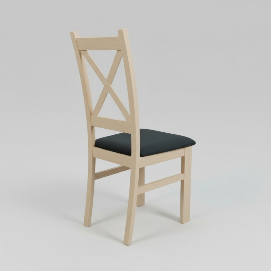 Трапезен стол NATE дъб сонома/черен