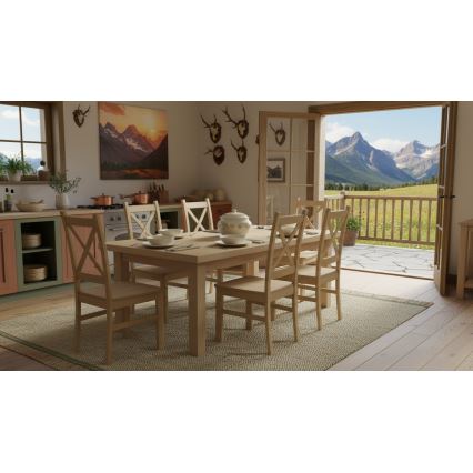 Трапезен стол NATE дъб сонома