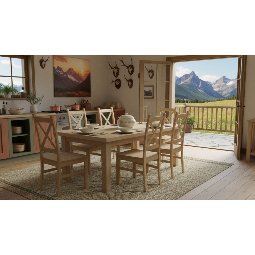 Трапезен стол NATE дъб сонома