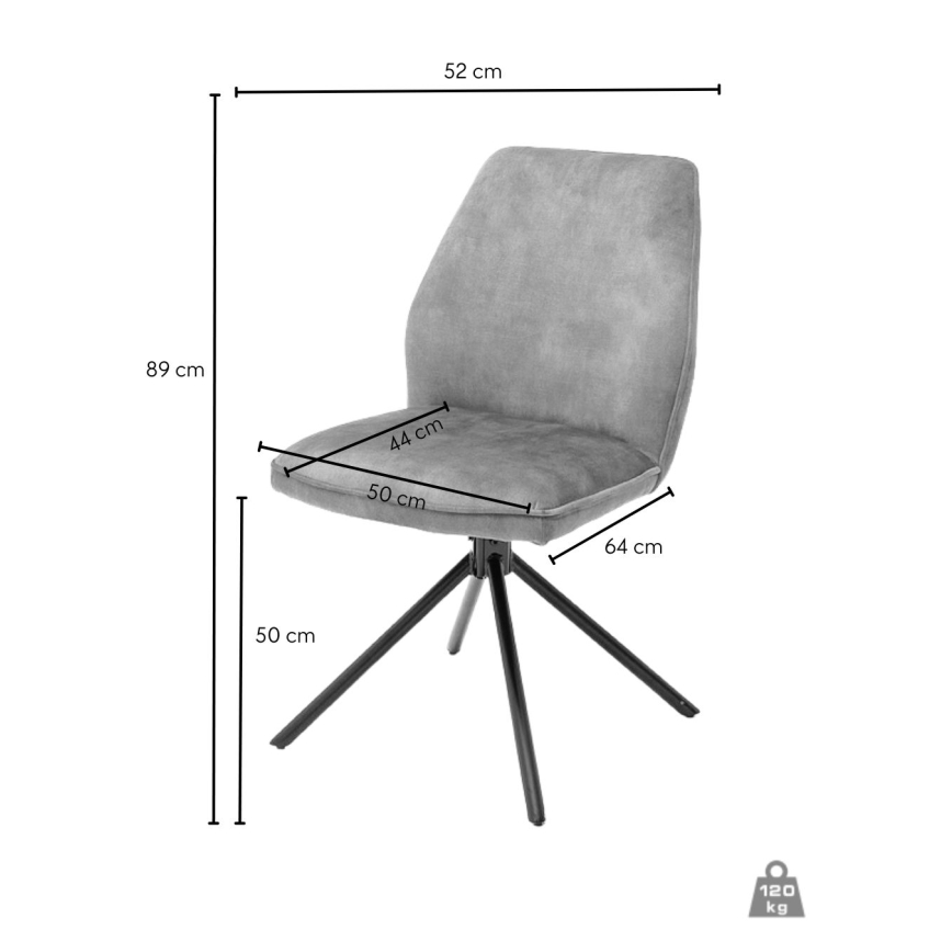 Трапезен стол NEXORO, 1 бр., оранжев