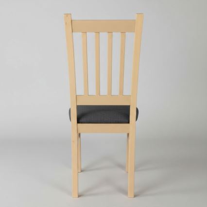 Трапезен стол SIMON дъб/тъмносив