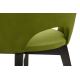 Трапезен стол BOVIO 86x48 см светлозелен/бук