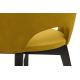 Трапезен стол BOVIO 86x48 см жълт/бук