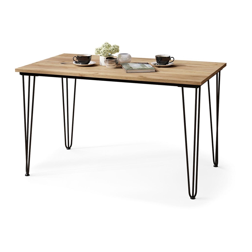 Трапезна маса HALIJA с декор дъб крафт