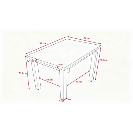 Трапезна маса NOAH дъб