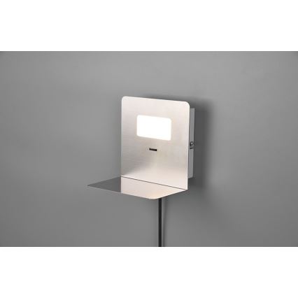 Trio - LED Аплик с рафт ALOFT LED/3W/230V + USB порт