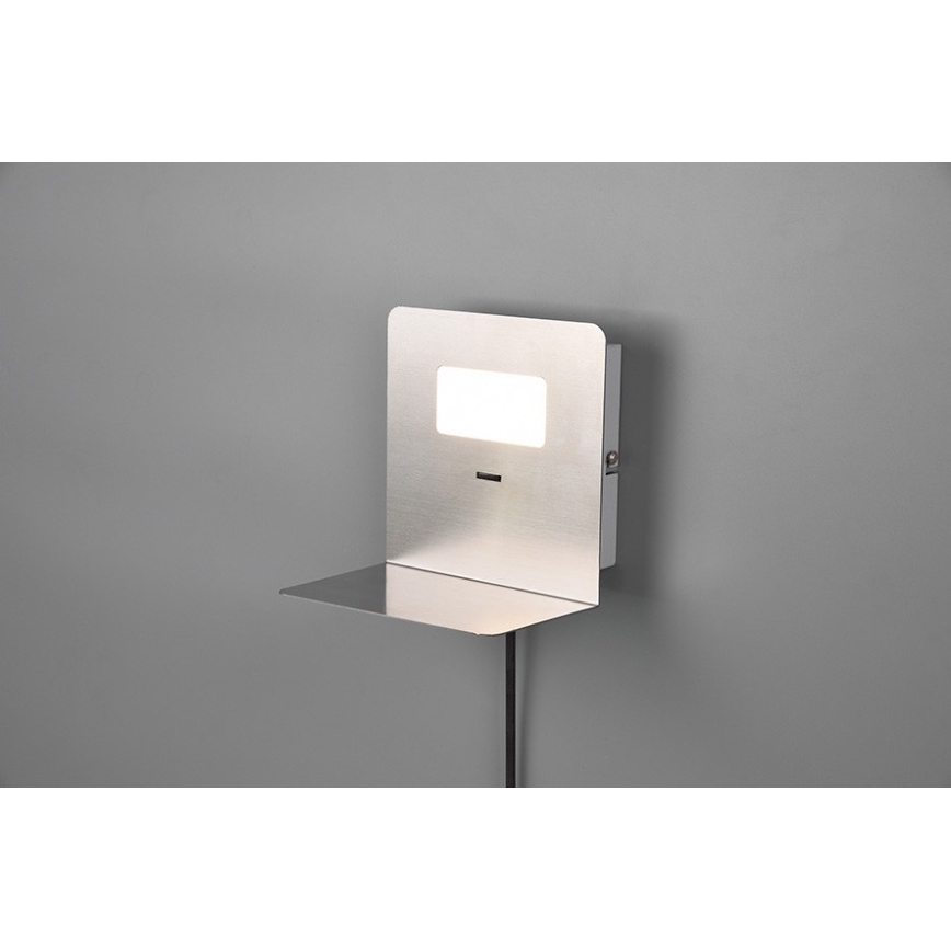 Trio - LED Аплик с рафт ALOFT LED/3W/230V + USB порт