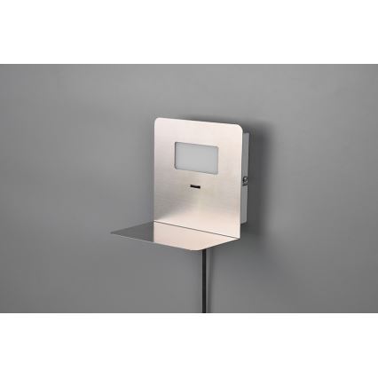 Trio - LED Аплик с рафт ALOFT LED/3W/230V + USB порт
