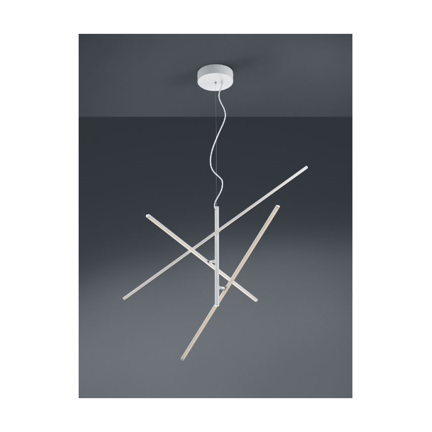 Trio - LED Димируем висящ полилей TIRIAC 3xLED/8,5W/230V бял