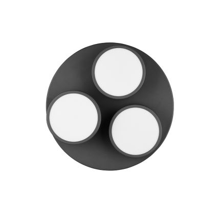 Trio - LED димируемо таванно осветително тяло FRANKLIN 3xLED/8,5W/230V 3000K Ø 35 см черно