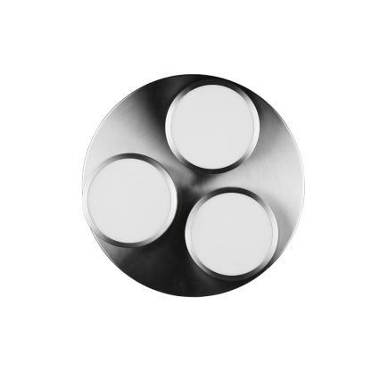 Trio - LED димируемо таванно осветително тяло FRANKLIN 3xLED/8,5W/230V 3000K Ø 35 см матов хром