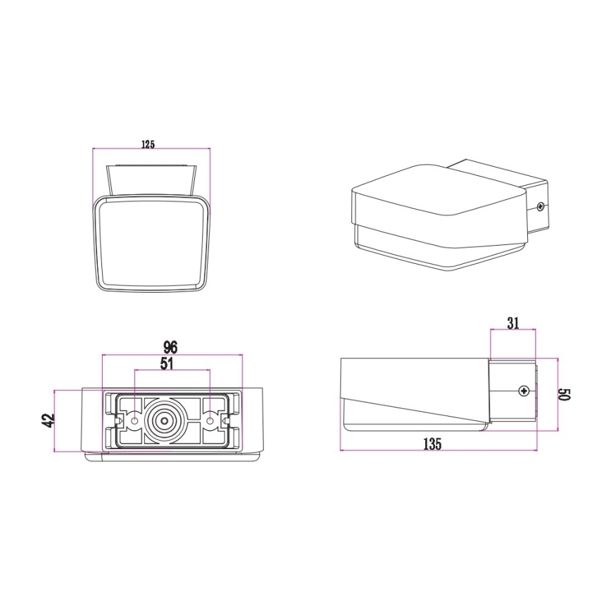 Trio - LED Екстериорен аплик JUBA LED/10W/230V IP65