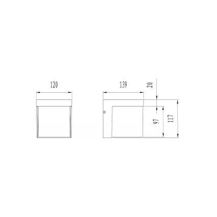 Trio - LED Екстериорен аплик YANGTZE LED/4,5W/230V IP54 3000K