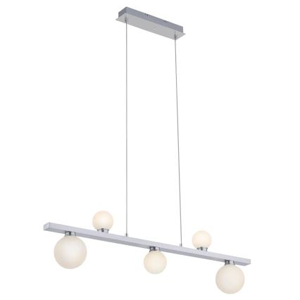 Trio - LED RGB Димируем висящ полилей DICAPO 5xLED/3W/230V 3000-5000K + дистанционно