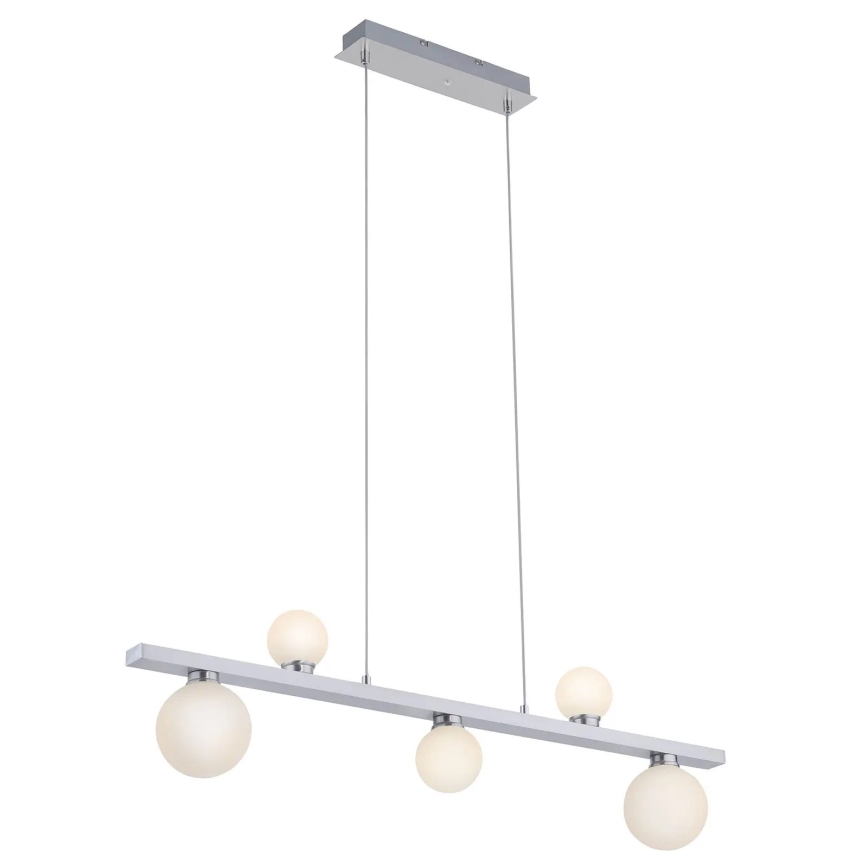 Trio - LED RGB Димируем висящ полилей DICAPO 5xLED/3W/230V 3000-5000K + дистанционно