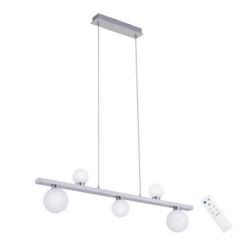 Trio - LED RGB Димируем висящ полилей DICAPO 5xLED/3W/230V 3000-5000K + дистанционно