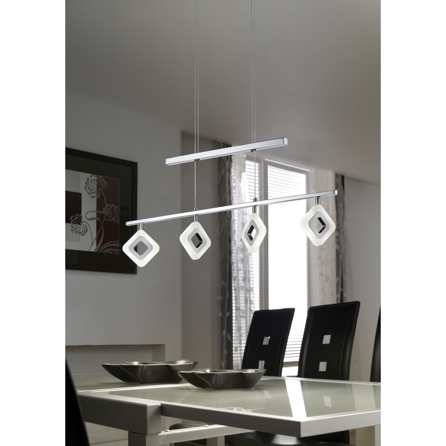 Trio - LED Висящ полилей PARADOX 4xLED/4,3W/230V