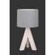 TRIO - Настолна лампа GING 1xE14/40W/230W сива