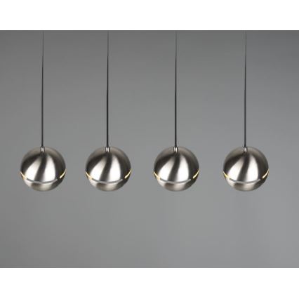 Trio - Пендел FLETCHER 4xE14/40W/230V матов хром