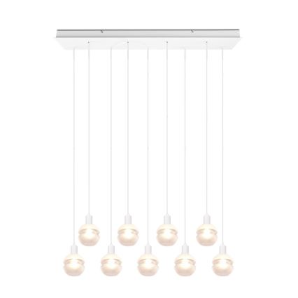 Trio - Полилей на кабел MELA 9xE14/25W/230V бял