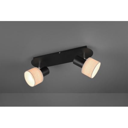 Trio - Спот WAILER 2xGU10/5W/230V черен