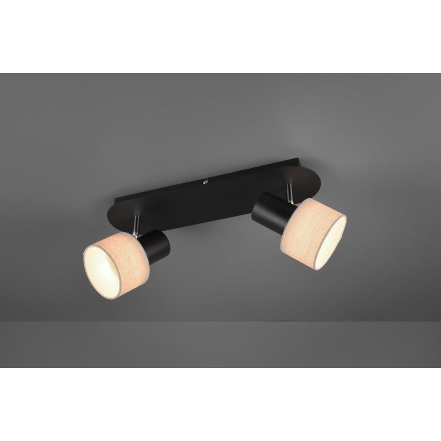 Trio - Спот WAILER 2xGU10/5W/230V черен