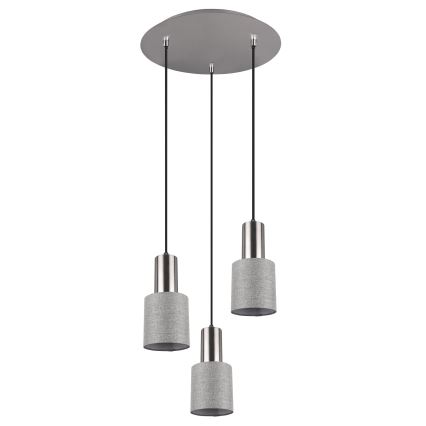 Trio - Висящ полилей WAILER 3xGU10/5W/230V сив