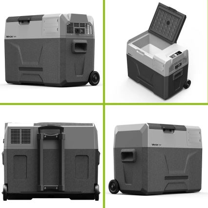 Туристически хладилник с LCD дисплей 40 l 230V/12V/24V черен