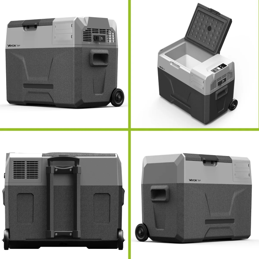 Туристически хладилник с LCD дисплей 40 l 230V/12V/24V черен