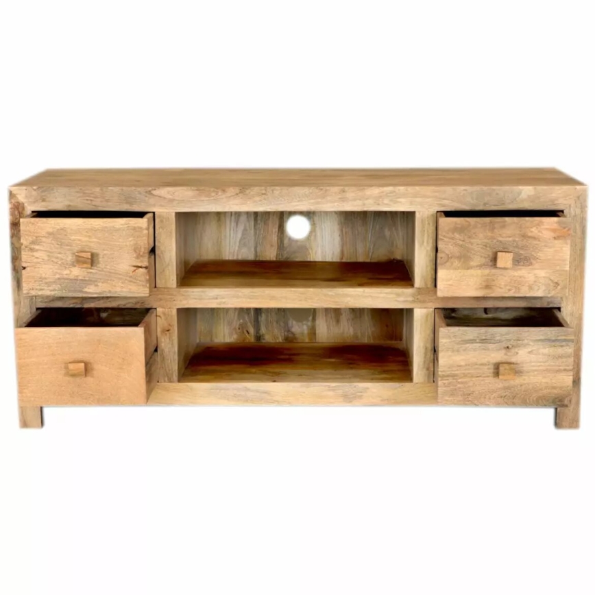 TV маса HINA 60x140 см масивнo дървo/манго